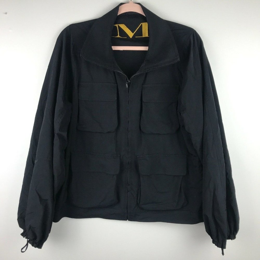 Mycra Pac One Style #47084 Black Rain Jacket Size Small Medium Embroidered M